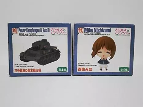 Girls Panzer Deformed Chibi Panzer Figure 2 types set Banpresto Prize & vol.2