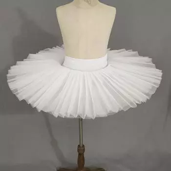 Girls Platter Tutu Black White Ballet Dance Costume Women Tutu Dance Skirt 160cm