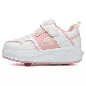 Обувь для девочек Runaway, весенние новые детские четырехколесные раздвижные дорожные коньки, спортивная обувь для детей среднего и старшего возраста 31