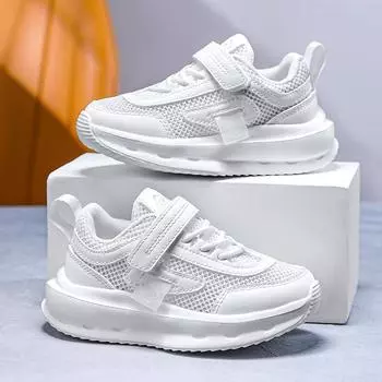 Girls Shoes Autumn Boys White Shoe Casual Running kids Anti-Slip Soft Sole Sneakers Children Tennis School Outdoor Sports Shoes 32 лавандовый