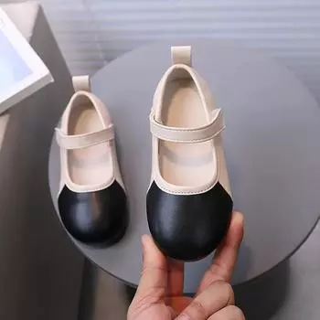 Сладкие шикарные туфли принцессы для девочек, детская модная обувь на плоской подошве, лоскутное сочетание цветов, для вечеринки, свадьбы, шоу, детские мягкие элегантные танцевальные туфли 21 бежевый