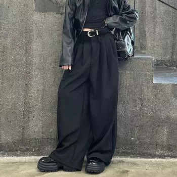 Girls Temperament High Waist Slimming Suit Pant 2024 Spring & Fall New Arrival Children s Fancy Fashionable Loose Loose Pants Stick Pants 120