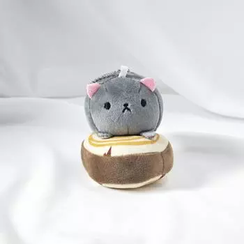 Girly Heart Cat Plush Toy Kitten Plush Doll Keychain Pendant Wedding Gift 10cm серый
