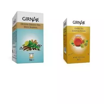 Girnar Combo из зеленого чая Detox и лимона с медом (36ТБ)