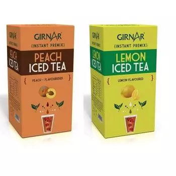 Girnar Ice Tea Combo Pack - (Вкус лимона и персика)