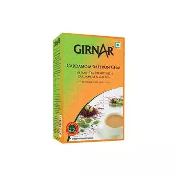 Girnar Instant Premix Tea с кардамоном и шафраном (10 пакетиков)