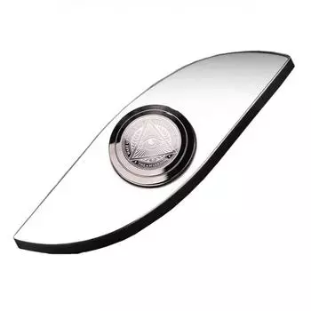 Гироскоп для пальцев глаз 304 из нержавеющей стали, вращающийся спиннер, игрушка для снятия стресса, гироскоп, металлический EDC, антистресс, офисная настольная игрушка серебряный