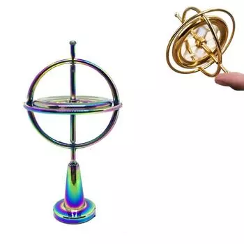 Гироскоп, самобалансирующийся антигравитационный волчок, вращение на кончиках пальцев, не трясущийся, детские декомпрессионные развивающие игрушки Model 1 серый