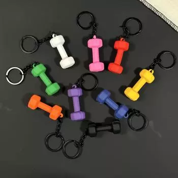 Гиря Фитнес Брелок Тренажерный Зал Подарочный Подвесной Украшение One Size чёрный