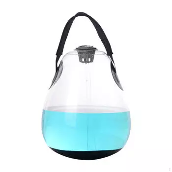 Гиря с водой для использования дома и в дороге, регулируемый вес для упражнений Clear 5kg