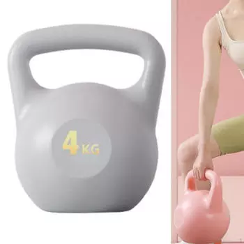 Гиря с водяным наполнением, нескользящая, для фитнеса Gray 4kg