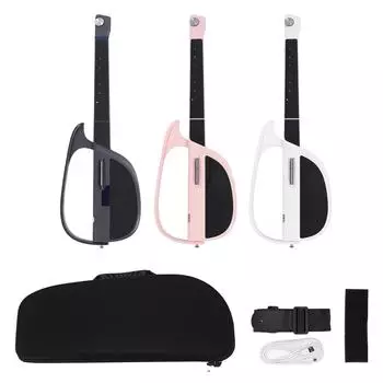 Гитара без струн C1 складная автоматическая аккомпанирующая гитара с сумкой для хранения для путешествий Black Gray