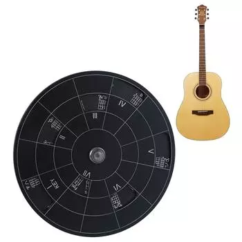 Гитара Деревянная Мелодия Инструмент Круглый Круг Квинт Колесо Мелодия Аккорд Инструмент Музыка Транспонирование Аксессуары Деревянное Колесо Аккордов фиолетовый