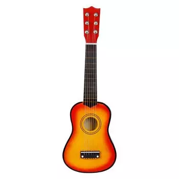 Гитара EXCEART для начинающих, 21 дюйм, деревянная фолк-гитара, музыкальный обучающий инструмент, введение, 1 шт.