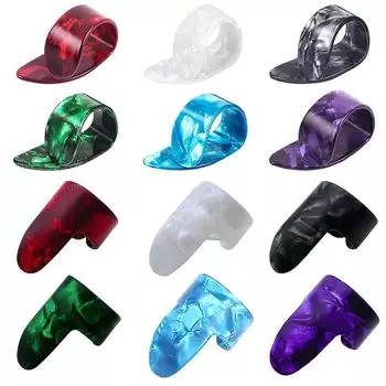 Гитара гитара палец большой палец указательный палец набор для фингерстайл акустическая простая в использовании большой палец 6 указательный палец медиаторы медиаторы, медиаторы, медиаторы, медиаторы, 12, гитара,