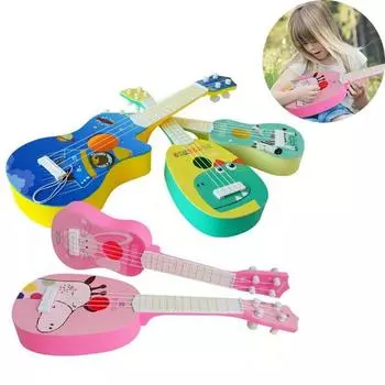 Гитара Мини Раннее образование музыкальные игрушки 1 шт Для Девочек Инструмент Музыкальные игрушки Укулеле 36*11.5cm