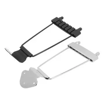 Гитара трапеция бридж 6 струн джазовая гитара струнодержатель сменный металл с винтами Black