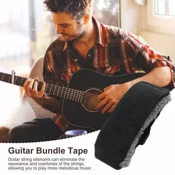 Гитарная струна глушитель гитарный шумоподавитель гитарный гриф заглушка обертка электрогитара бас глушитель демпфер ремень для электроакустической бас-гитары Short