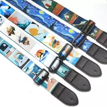 Гитарные ремни, милые забавные регулируемые гитарные ремни с героями мультфильмов, плечевые ремни для акустической/электрической гитары, аксессуары для бас-гитары и укулеле