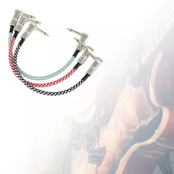 Гитарные соединительные кабели Профессиональные соединительные кабели для гитарных педалей Низкий уровень шума Гитарный соединительный кабель хорошего качества Прямоугольный