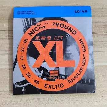 Гитарные струны QQs, нержавеющая стальная проволока, струны для электрогитары, запасные части, музыкальные инструменты Electric guitar EXL130-08