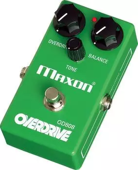 Гитарный эффектор Maxon Overdrive OD808 зелёный