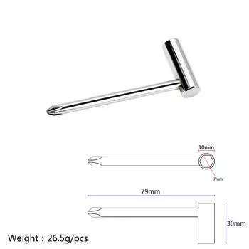 Гитарный анкерный ключ с гаечной отверткой 7 мм, крестовая отвертка 1/4 дюйма, 6,35 мм для гитарной стали Taylor