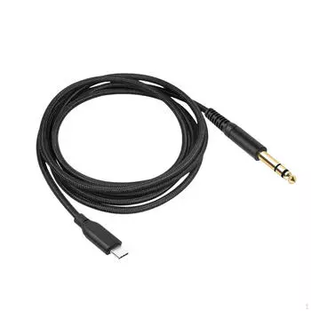 Гитарный аудиокабель 1/4 дюйма для музыкальных инструментов 100cm