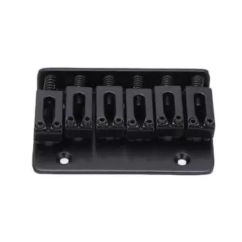 Гитарный бридж 6-струнный конструкция с верхней загрузкой регулируемый запчасти для замены электрического инструмента черный для