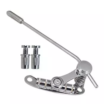 Гитарный бридж Pull Plate Замена частей Электрический хромированный бридж Струнодержатель Тремоло гитара серебряный