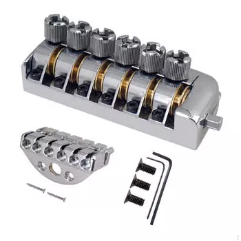 Гитарный бридж, струнодержатель 75,5 мм для безголовой электрогитары, заменяет детали Style B