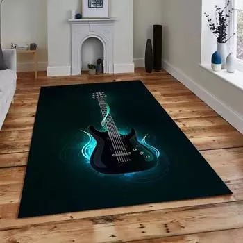 Гитарный Fend 3D Современный Коврик Ковер Для Гостиной Спальни Коврик Большой Коврик 60cm x 90cm