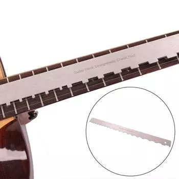 Гитарный гриф из нержавеющей стали с насечками, линейка для гитарного грифа, инструмент для мастеров гитарного мастерства, линейка для гитарного грифа с насечками