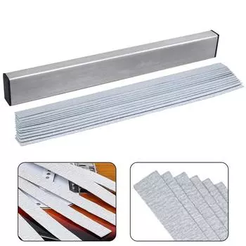 Гитарный гриф лада выравнивающий брусок инструменты мастера с 6 шт наждачной бумагой алюминий