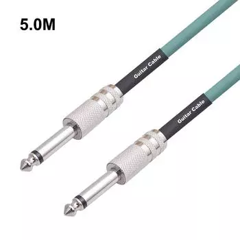 Гитарный инструментальный кабель с металлическим покрытием, гитарный микшерный усилитель, акустический кабель, аудиолиния для электрогитары, мандолины, басового усилителя