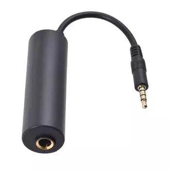 Гитарный интерфейсный преобразователь Гитарные эффекты Интерфейсный адаптер-преобразователь Замена гитары для iOS Phone/Pad/Pod чёрный