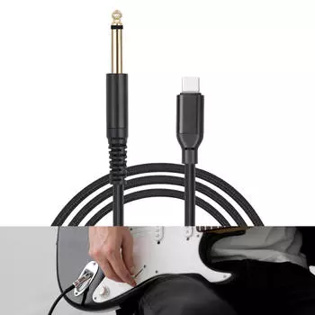 Гитарный кабель 1/4 дюйма для выступлений на сцене 200cm