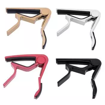 Гитарный каподастр из сплава металла с быстросменным зажимом, акустический классический для регулировки тона музыкальных инструментов, гитарные детали и аксессуары красный