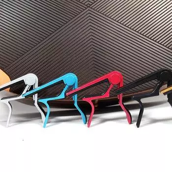 Гитарный каподастр из высококачественного алюминиевого сплава, серебряный, быстросменный зажимной ключ, акустическая классическая гитара, каподастр для регулировки тона гитары чёрный