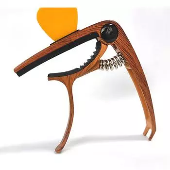 Гитарный каподастр с функцией быстрого сброса тона и слотом для медиатора для укулеле и банджо