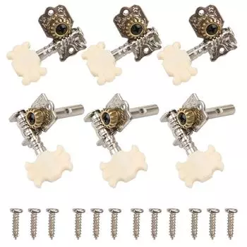 Гитарный ключ для настройки, ручка ABS, 2 отверстия, стальная колонна, сменная головка с винтом