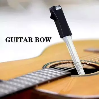 Гитарный лук, высокопрочный, компактный размер, портативный алюминиевый сплав, 2-в-1, гитарный лук, аксессуары для выбора гитары, инструмент