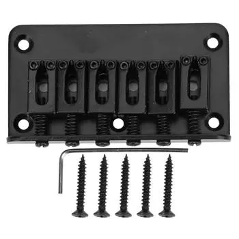 Гитарный мостик для детей, аксессуары для музыкальных инструментов, прочная металлическая стандартная конструкция, 78 мм, черный