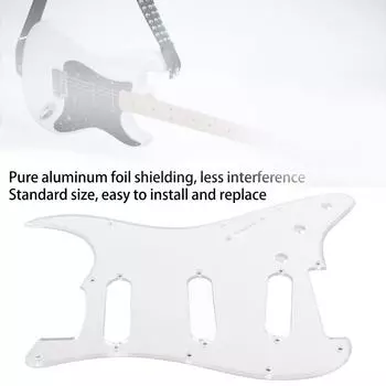 Гитарный пикгард сменный алюминиевая фольга экранирование ПВХ защита от царапин гитарная защитная пластина