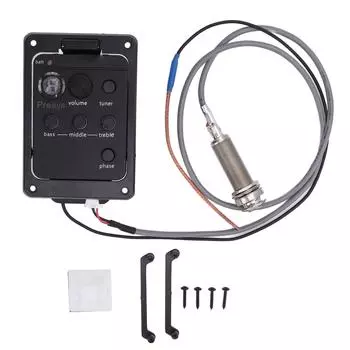 Гитарный предусилитель Громкость Бас Средние Высокие частоты Управление фазой Встроенный тюнер Гитарный звукосниматель Эквалайзер Эквалайзер для