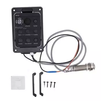 Гитарный предусилитель, высокочувствительный акустический электрогитарный предусилитель, тюнер для репетиций и занятий