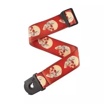 Гитарный ремень Alchemy Polyester Planet Lock Strap 50ALP08 Live Life Skull D Addario []