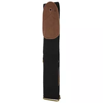 Гитарный ремень Хлопковый фланелевый Регулируемый Музыкальный инструмент Ретро стиль Расширенный плечевой ремень Черный чёрный