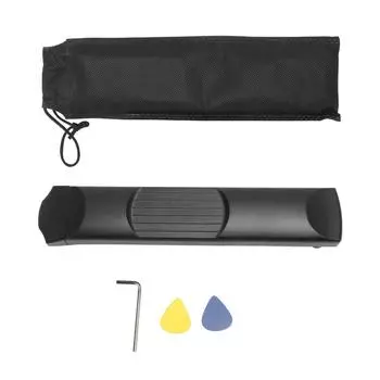 Гитарный тренажер для обучения игре на грифе, 6 струн, 6 ладов, портативный карманный гитарный тренажер для начинающих детей