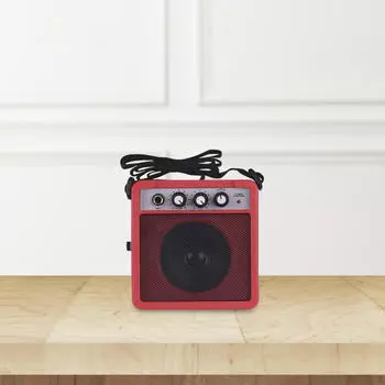 Гитарный усилитель мощностью 5 Вт для концертов и повседневного использования красный